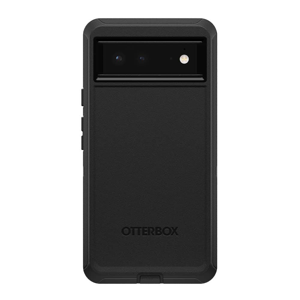 Otterbox Google Pixel 6 Defender Series Case - Black 77-84007, Multi-Layer Defense, 4x Military Standard, Holster Kickstand, Port Protection