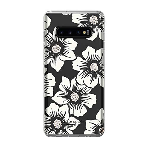 Kate Spade Defensive Hardshell Case For Galaxy S10 Plus - Hollyhock Cream/Clear