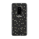 Kate Spade New York Protective Hardshell Case For Samsung Galaxy S9+ - Multi Scatter Dot Gold / Clear With Stones