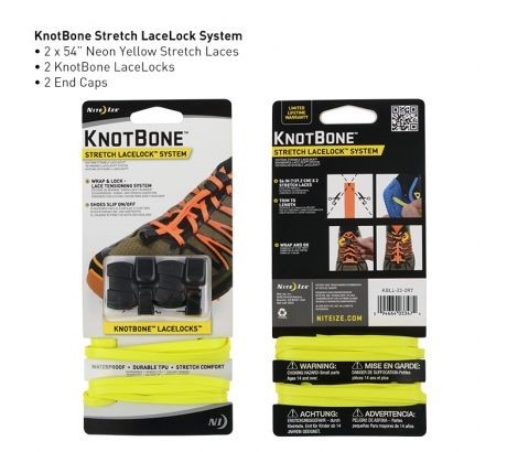 Nite Ize Knotbone Stretch Lacelock System, Neon Yellow