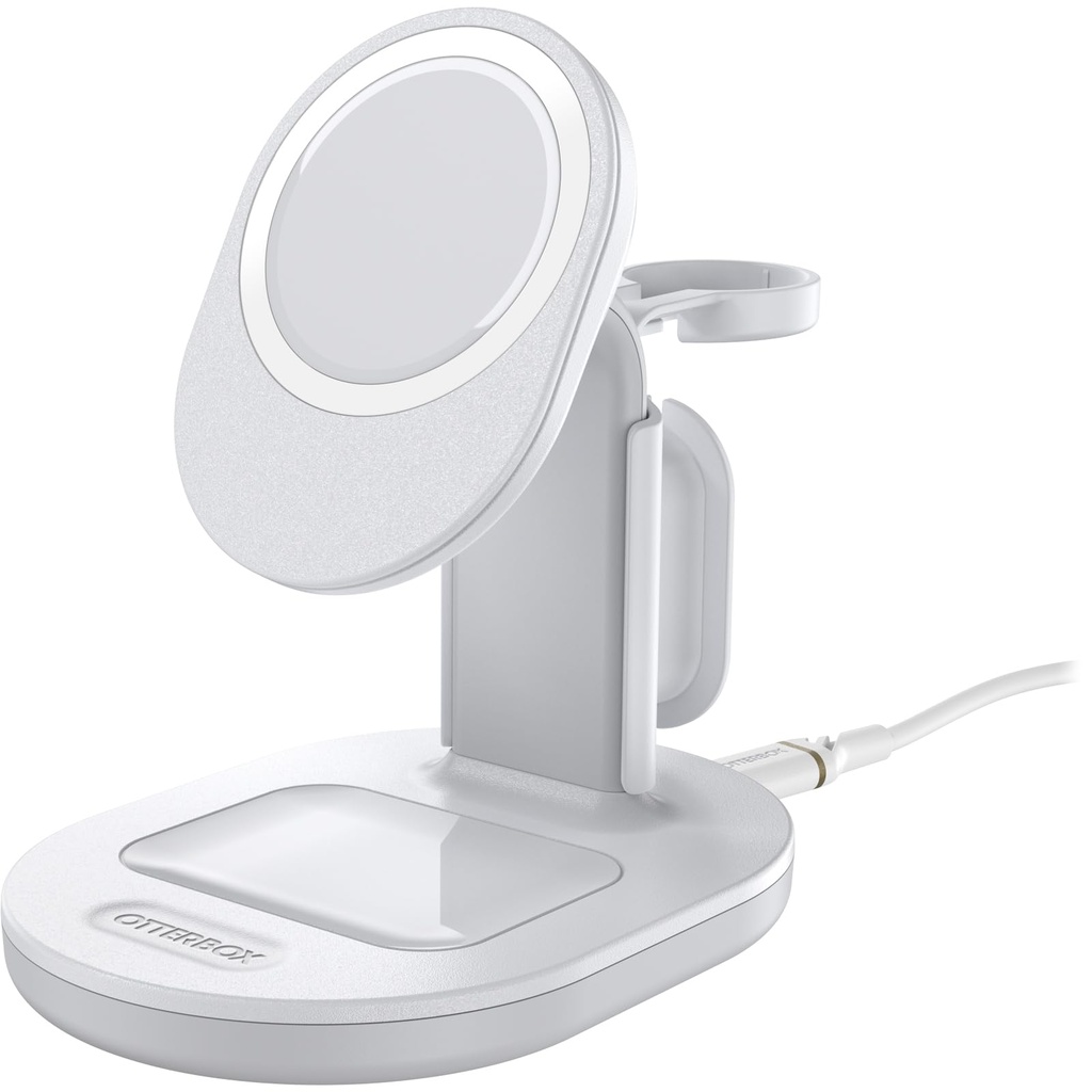 Otterbox 3-In-1 Wireless Charging Station For Magsafe - White
