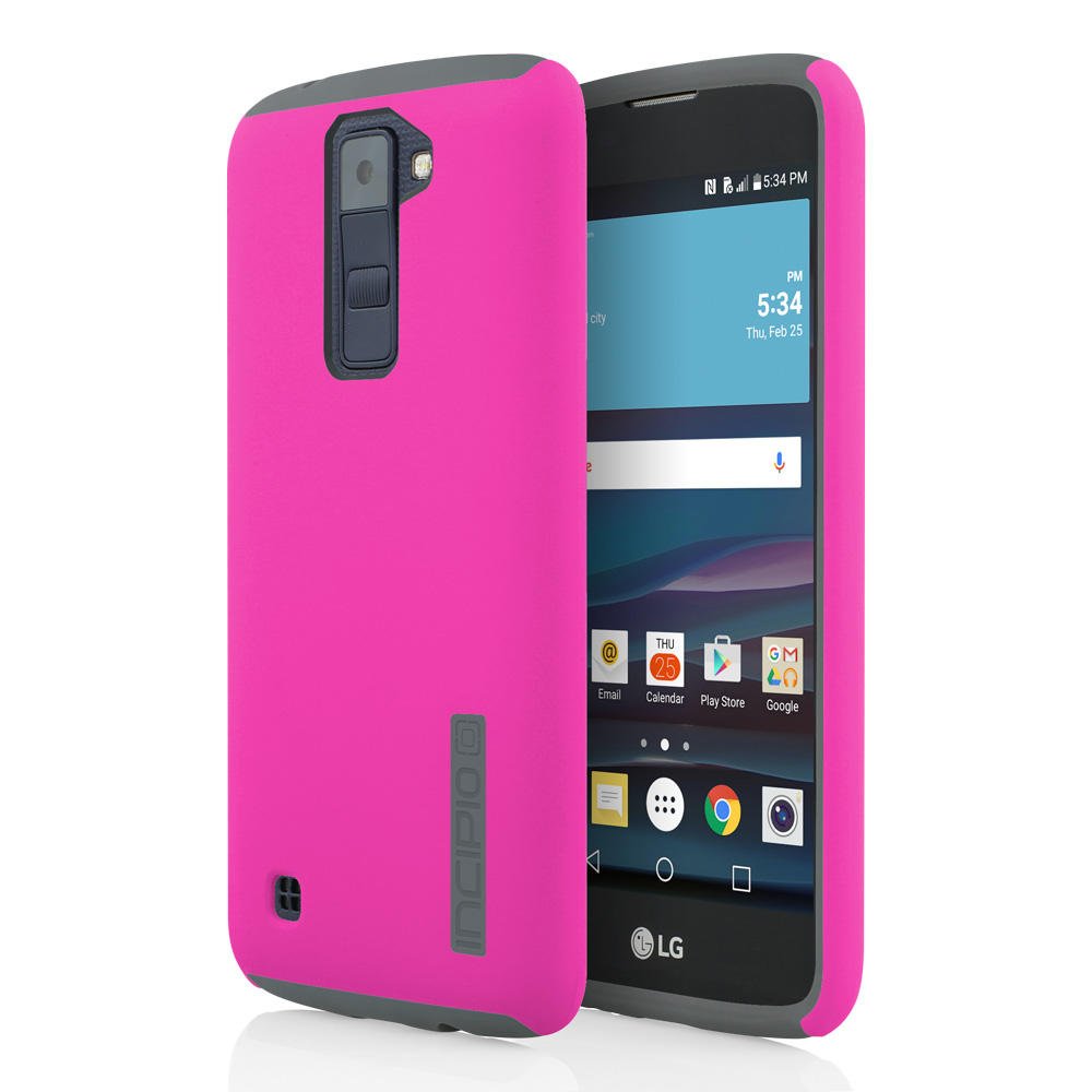 Incipio Lg K8 (2016)/Phoenix 2/Escape 3 Dualpro Case - (Does Not Fit Verizon Model) - Pink And Gray