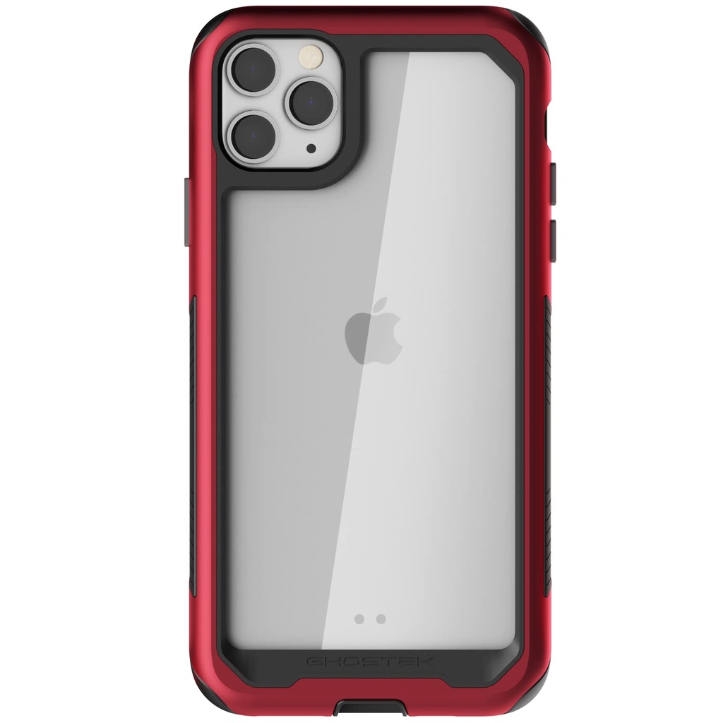 Ghostek Atomic Slim Iphone 11 Pro Case Clear Metal Phone Cover Heavy-Duty Protection Military Grade Protective Armor And Wireless Charging Compatible For 2019 (Black, Iphone 11)