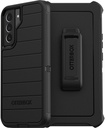 Otterbox Defender Rugged Case & Belt Clip/Stand For Samsung Galaxy S22 Plus (Not For S22/Ultra Models) Non-Retail Packaging - (Black)