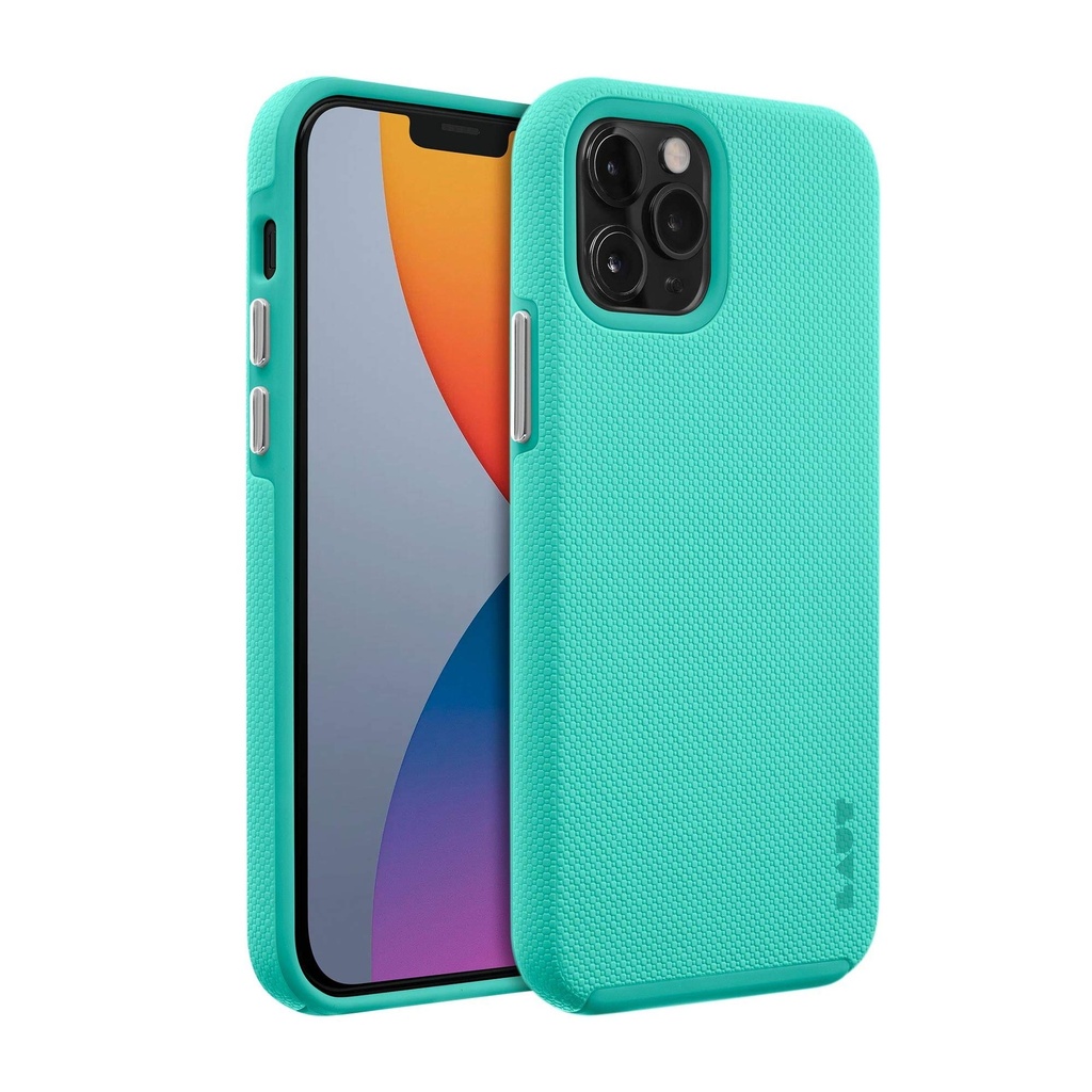 Laut - Shield Case Compatible With Iphone 12 Pro Max |Ultra Durable Double Layer | 13ft./4m Impact Protection| Easy-Grip Casing • Mint