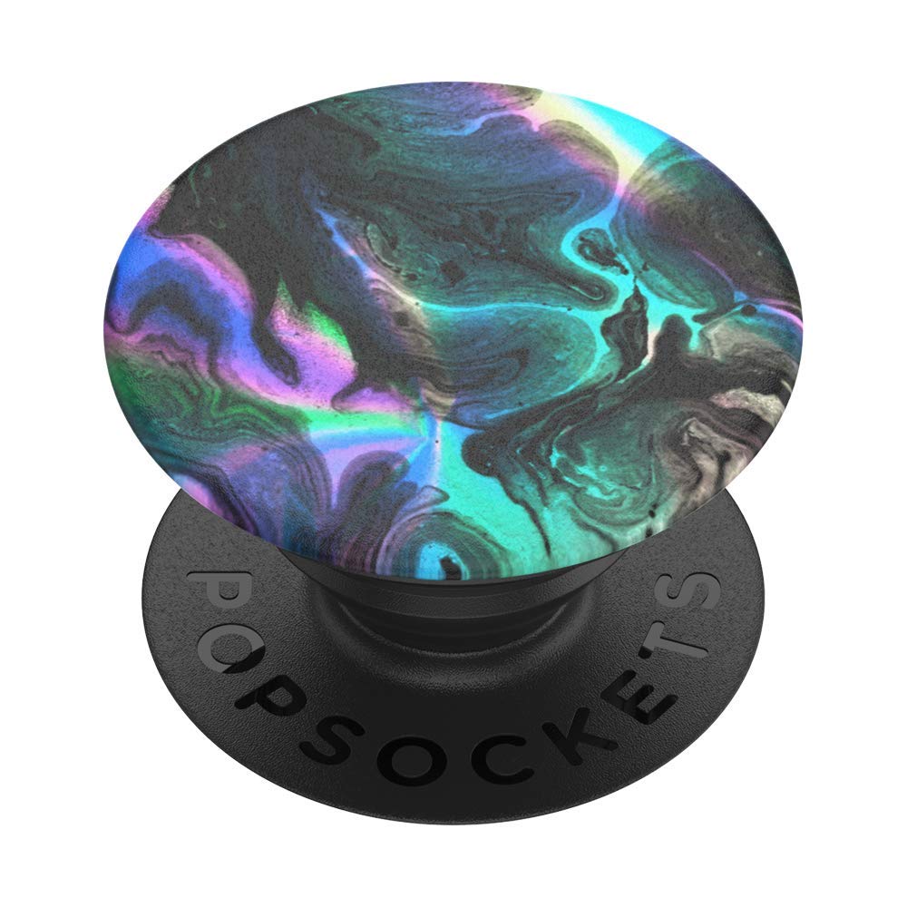Popsockets Adhesive Phone Grip, Holder, Phone Stand, Rainbow - Oil Agate