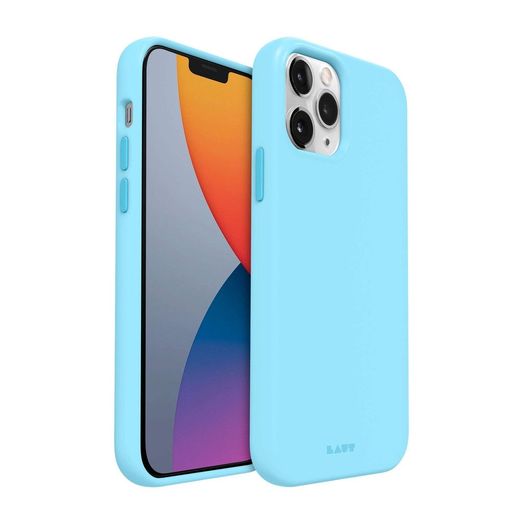 Laut - Huex Pastels Case Compatible With Iphone 12 Pro Max | Silky Smooth| 13ft./4m Impact Protection| Pastel Colors Design • Baby Blue