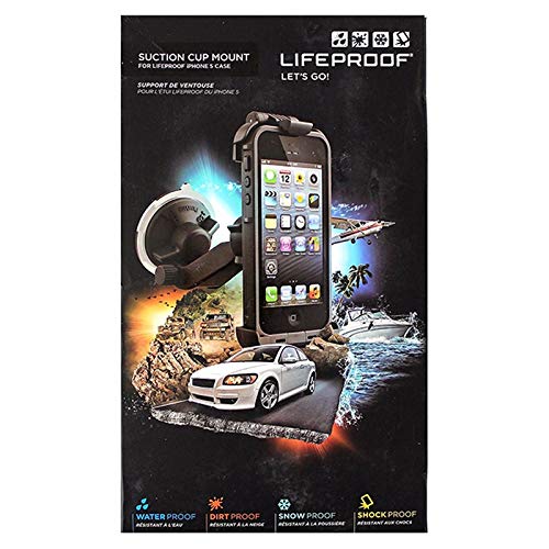 LIFEPROOF CAR MOUNT SUCTION CUP FOR IPHONE 5  BLACK