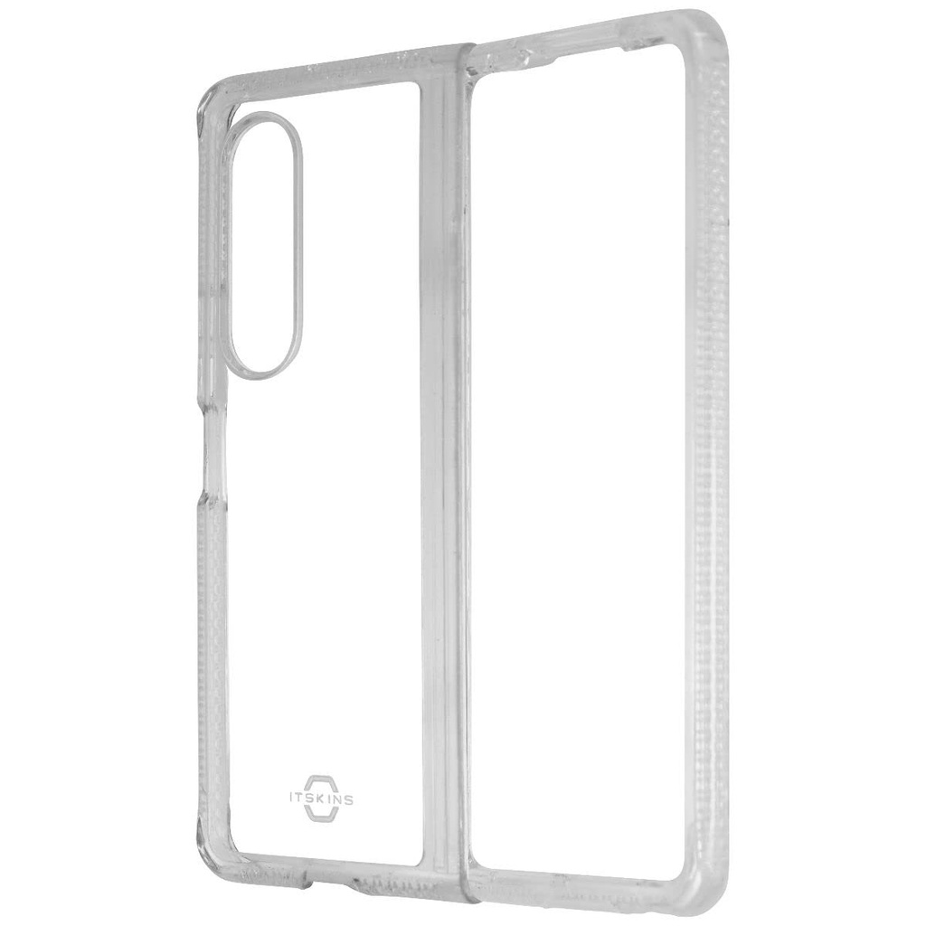 Itskins Hybrid Clear Protective Phone Case Compatible With Galaxy Z Fold3 5g, Slim Hybrid Case, Anti-Yellowing, And Heavy Duty Shockproof Cover, Military Phone Case |Transparent