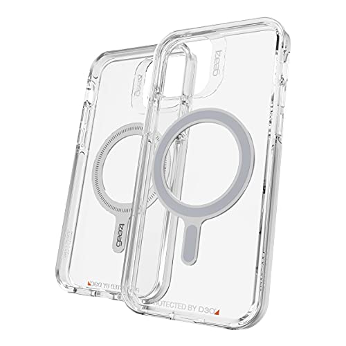 ZAGG GEAR4 CRYSTAL PALACE SNAP CASE - CRYSTAL CLEAR IMPACT PROTECTION WITH MAGSAFE COMPATIBILITY FOR APPLE IPHONE 12, IPHONE 12 PRO (MODEL: 702007475)