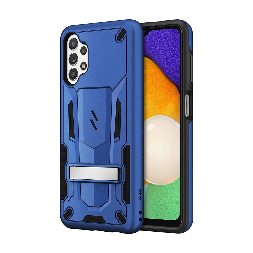 Zizo Transform Series For Galaxy A13 / A13 5g Case - Rugged Dual-Layer Protection With Kickstand - Blue