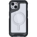 Ghostek Atomic Slim Iphone 13 Case Black With Magsafe Ring Magnet Crystal Clear Back Design Aluminum Metal Bumper Tough Shockproof Heavy Duty Protection Designed For 2021 Apple Iphone13 (6.1") (Black)
