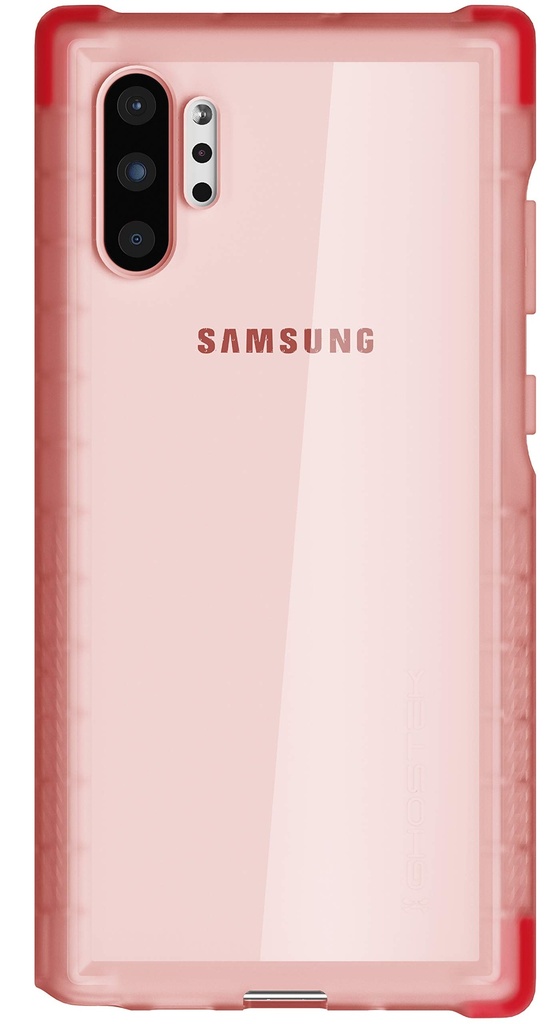 Ghostek Covert Clear Galaxy Note 10 Plus Case With Super Slim Thin Design And Grip Shockproof Heavy Duty Protection And Wireless Charging Compatible For 2019 Galaxy Note10+ 5g (6.8 Inch) - (Pink)