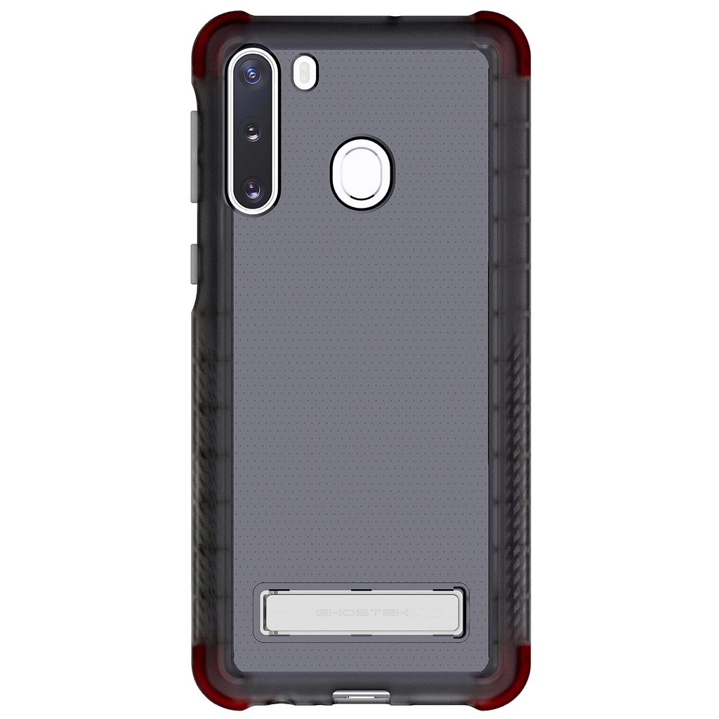 Ghostek Covert Galaxy A21 Case Clear With Kickstand Super Slim Fit Shockproof Design With Scratch Resistant Back And Anti Slip Hand Grip Wireless Charging Compatible 2020 Galaxy A21 (6.5 Inch) - Smoke
