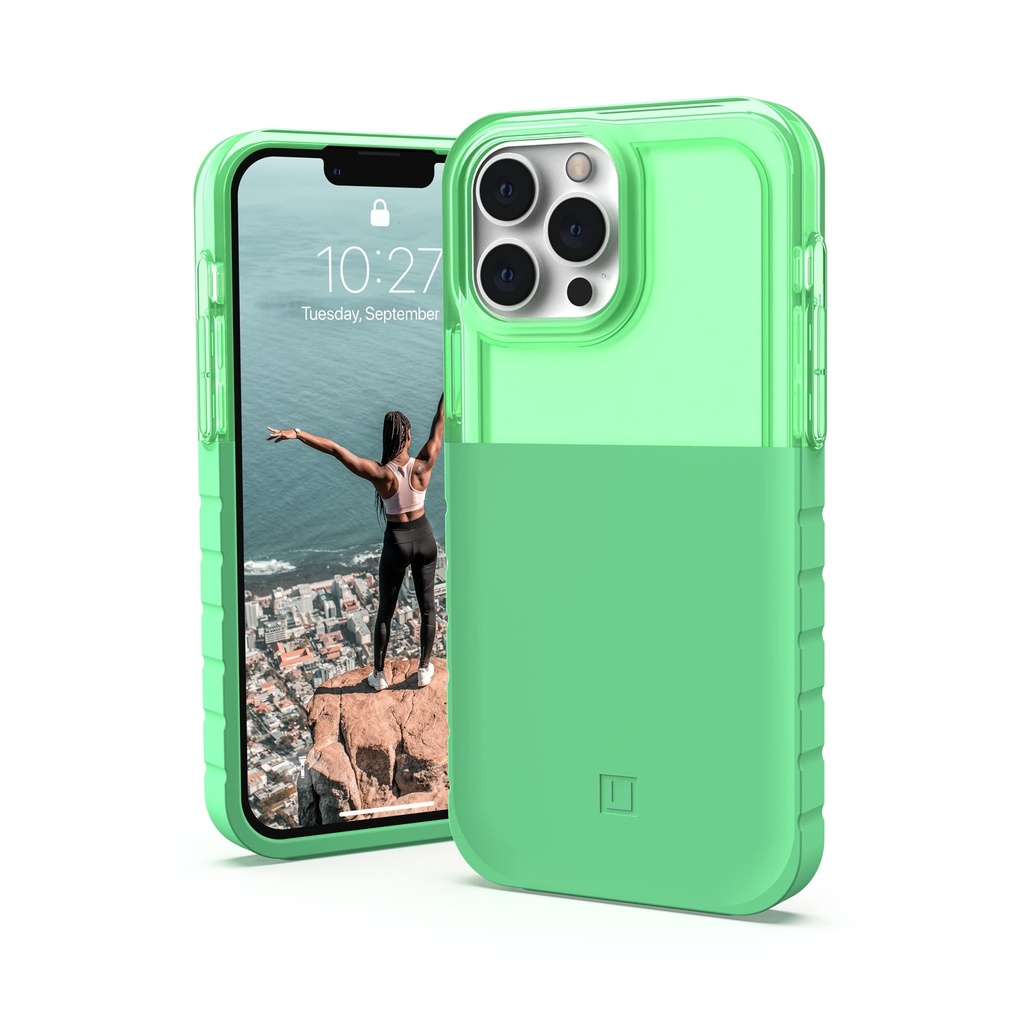 Urban Armor Gear [U By Uag Designed For Iphone 13 Pro Max Case Green Spearmint Dip Slim Lightweight Stylish Translucent Shock Absorbing Antimicrobial Modern Protective Phone Cover, [6.7 Inch Screen]