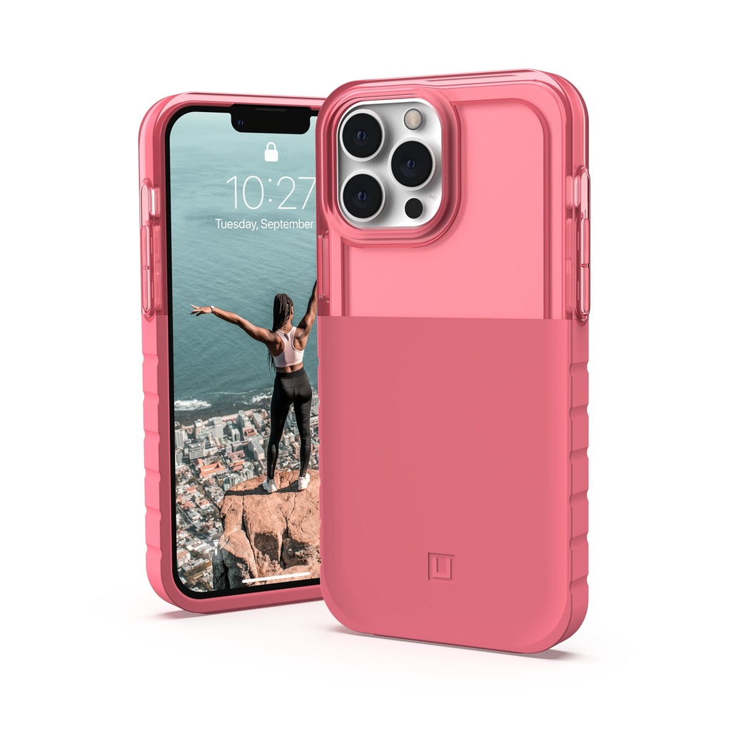Urban Armor Gear [U By Uag Designed For Iphone 13 Pro Max Case Red Clay Dip Slim Lightweight Stylish Translucent Shock Absorbing Antimicrobialmodern Protective Phone Cover, [6.7 Inch Screen]
