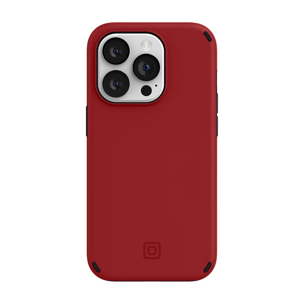Incipio Duo Case For Iphone 14 Pro (6.1") – Magsafe & Wireless Charging Compatible, Slim Dual-Layer Protective Case With 12ft Drop Protection, Shock-Absorbing, Scratch-Resistant Cover - Red