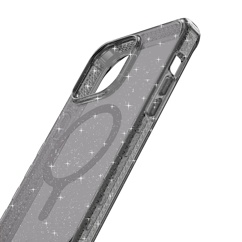 Itskins Supreme R // Spark Magnetic Protective Phone Case Compatible With Iphone 14 Pro, Compatible With Magsafe, Slim Hybrid Case, Anti-Yellowing, Military Shockproof Cover - Spark Smoke