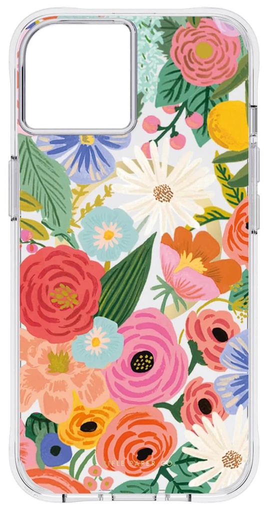 Rifle Paper Co. Iphone 14 Plus Case [Compatible With Magsafe] [10ft Drop Protection] Cute Iphone Case 6.7" With Floral Pattern, Anti-Scratch Tech, Shockproof Material, Slim Fit - Garden Party Blush