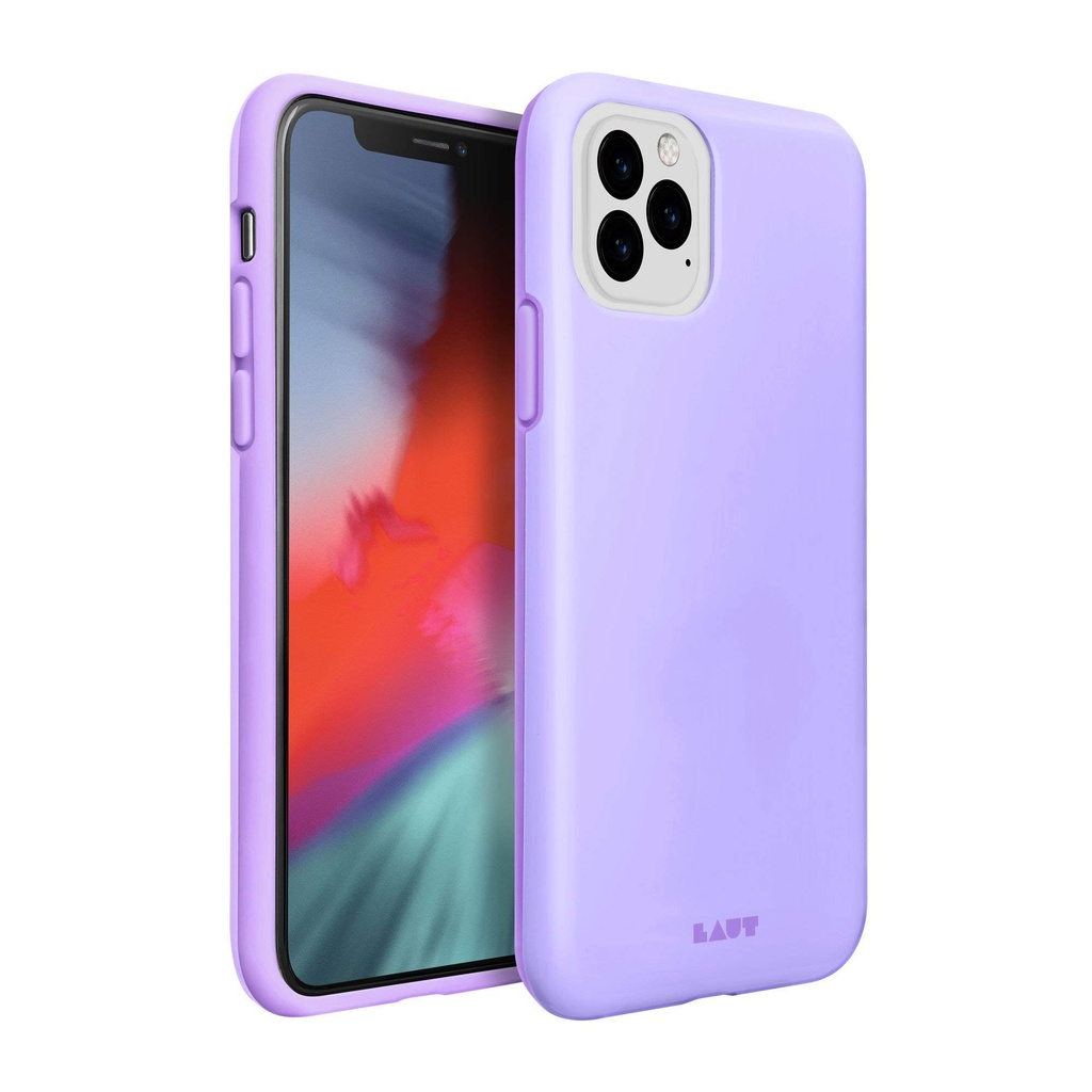 Laut | Huex Pastels For Iphone 11 Pro| Refreshing Pastel Colors | Air Frame Technology | 13ft./ 4m Impact Protection | Easy To Snap On & Off | Qi Wireless Charger Compatible • Violet