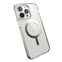 Speck Clear Iphone 14 Pro Max Case - Drop Protection, Scratch Resistant, Dual Layer Slim Phone Case For 6.7 Inch Iphones 14 Pro Max - Built For Magsafe - Anti-Yellowing - Presidio Perfect-Clear/Silver