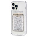 Case-Mate Magnetic Wallet For Iphone [Card Holder] [Holds Up To 3 Cards & Cash] - Vegan Leather Magsafe Wallet - Magnetic Phone Card Holder For Iphone 15 Pro Max / 15 Pro /14 Plus /14/13/12 - Sparkle