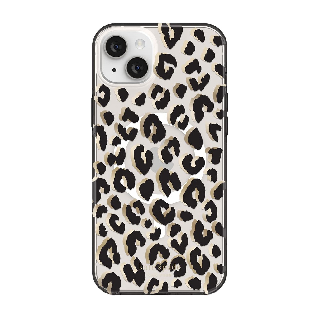 Kate Spade New York Protective Hardshell Case Compatible With Magsafe For Apple Iphone 14 Plus - City Leopard Black [Ksiph-236-Ctlb]