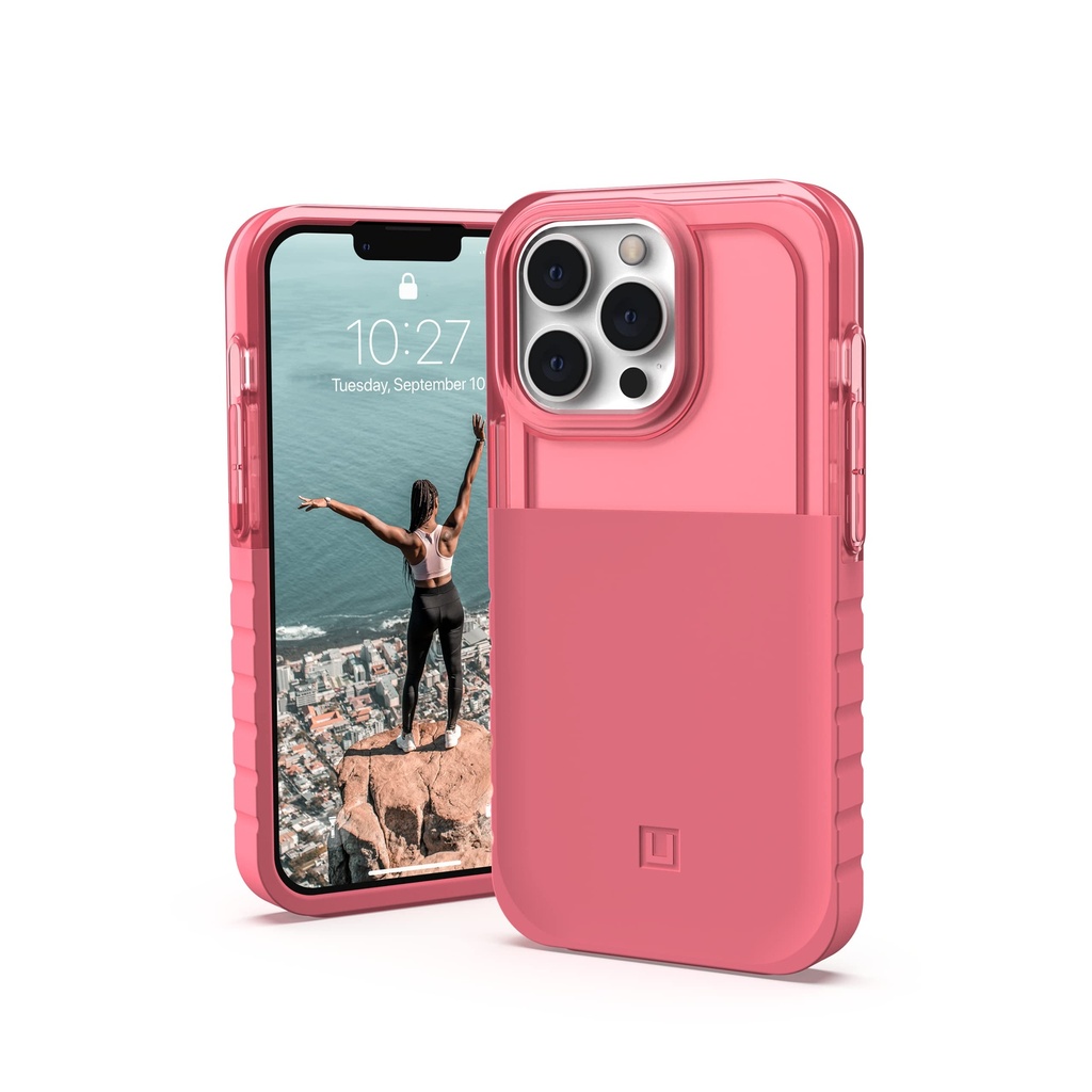 Urban Armor Gear [U] By Uag Designed For Iphone 13 Pro Case Red Clay Dip Slim Lightweight Stylish Trendy Translucent Shock Absorbing Pc Tpu Modern Protective Phone Cover, [6.1-Inch Screen]
