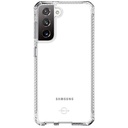 Itskins Spectrum Clear Protective Phone Case Compatible With Samsung Galaxy S21 + 4g / 5g, Slim Hybrid Case, Anti-Yellowing, And Heavy Duty Shockproof Cover, Military Phone Case - Transparent