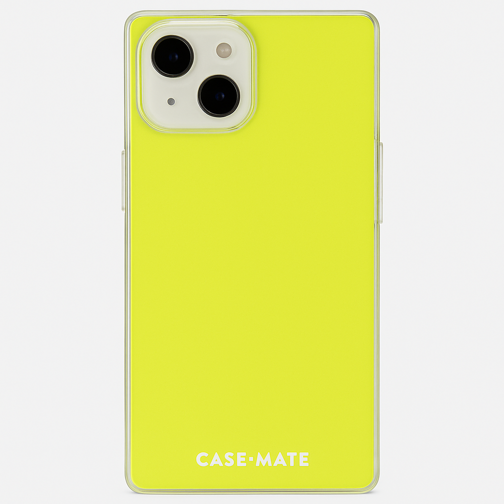 Case-Mate Blox Iphone 14/13 Case - Neon Lemon [10ft Drop Protection] [Compatible With Magsafe] Luxury Cover With Edges For Iphone 14/13 6.1", Anti-Scratch, Shock Absorbent