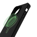 Itskins Hybrid R // Silk Magnetic Protective Phone Case Compatible With Iphone 14 Pro Max, Compatible With Magsafe, Slim Hybrid Case, Anti-Slip Military Shockproof Cover - Black
