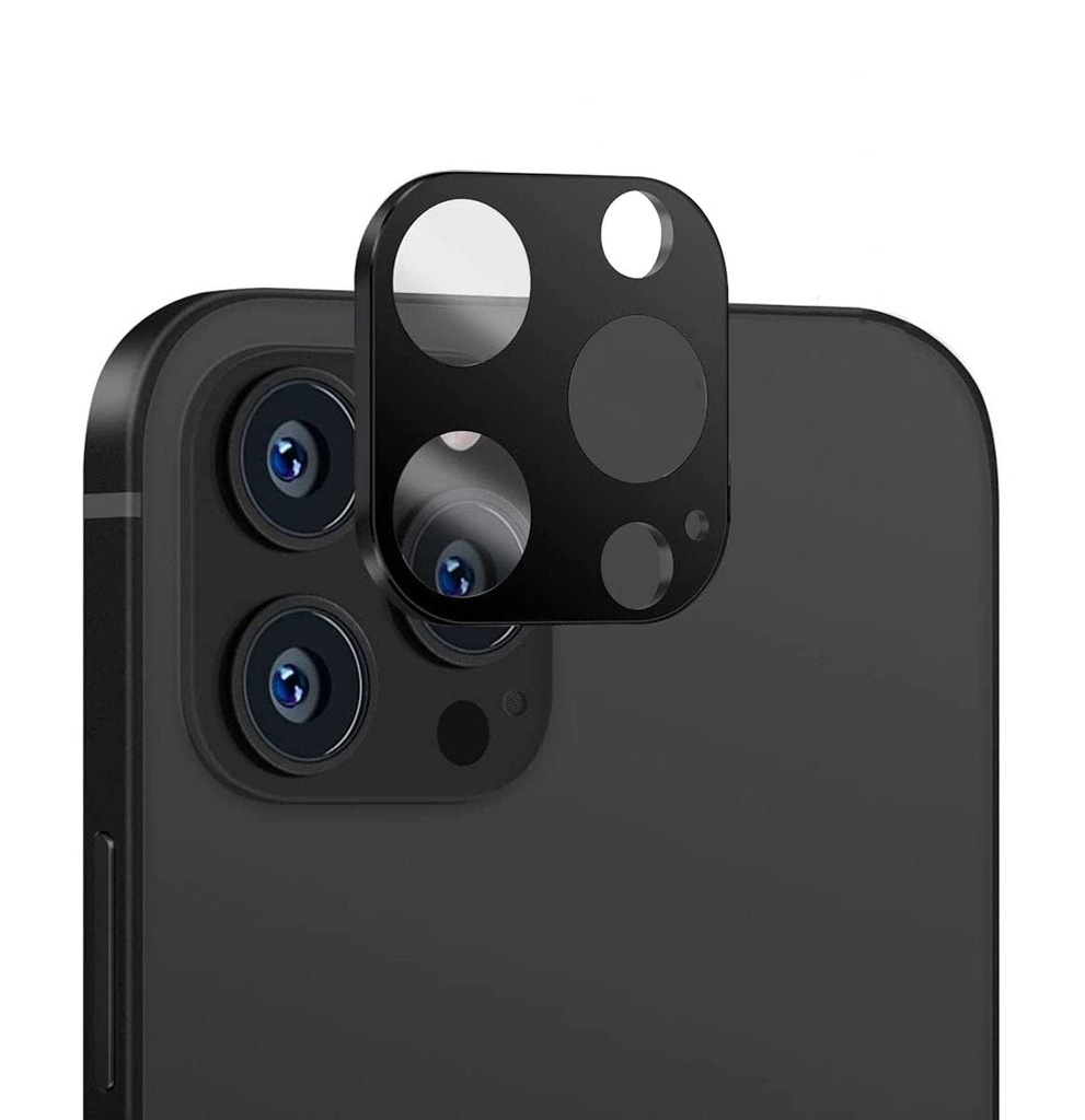 Fortress Tempered Glass Camera Lens Protector And Cover Iphone 13 Pro/Iphone 13 Pro Max (Not 13/13 Mini) Drop And Scratch Protection, Anti-Fingerprint, And High Clarity [Case-Friendly] Black/Clear