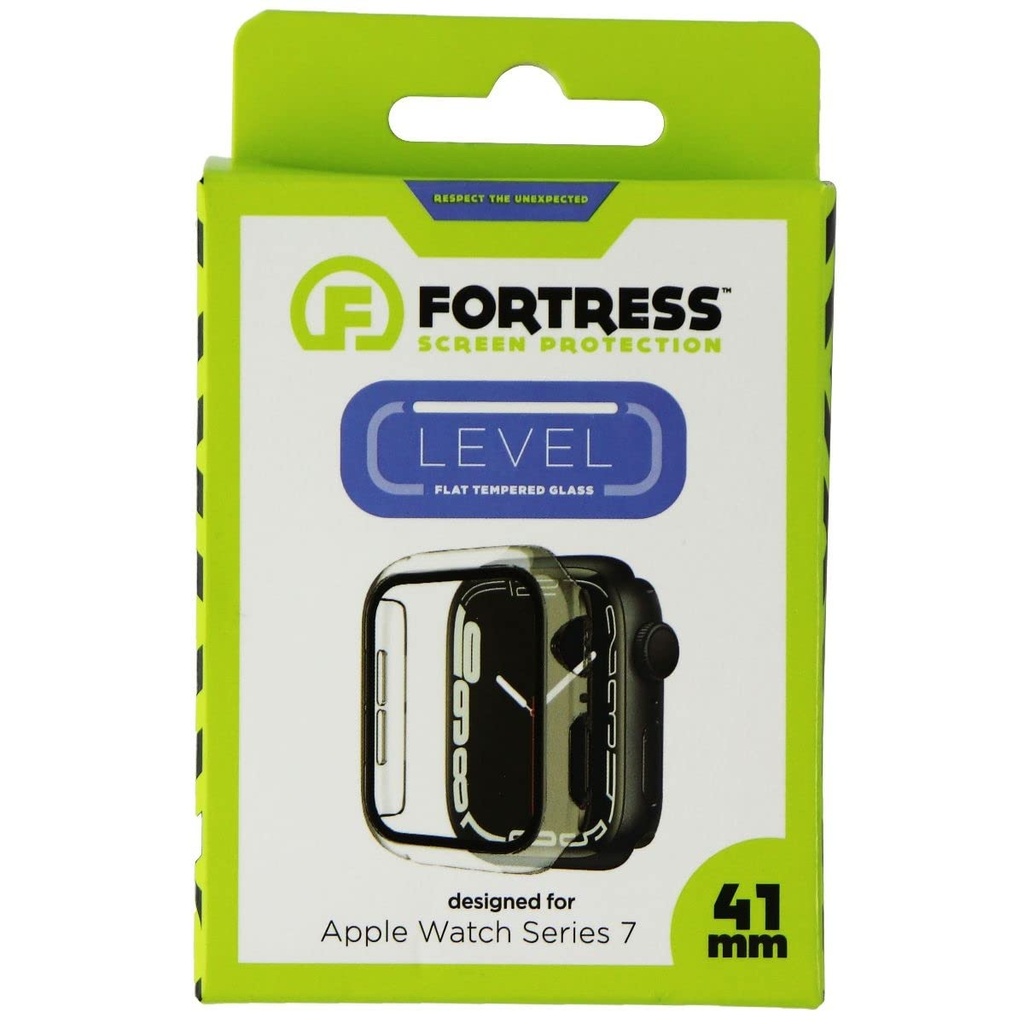 Fortress Apple Watch Case Compatible With Apple Watch Series 8/7 (41mm) Tempered Glass Apple Watch Case With Built-In Screen Protector, Apple Watch Series 8 Case 41mm, Apple Watch Series 7 Case 41mm