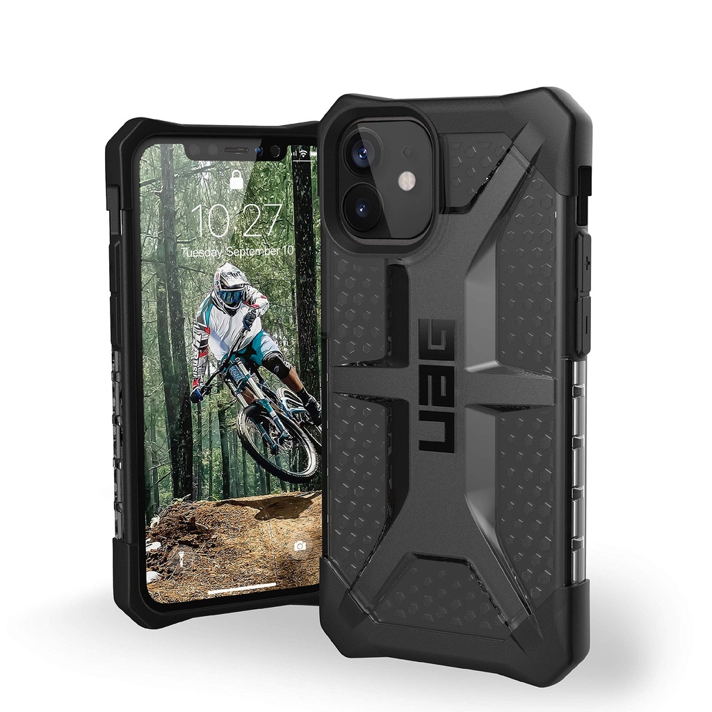 Urban Armor Gear Uag Designed For Iphone 12 Mini 5g [5.4-Inch Screen] Rugged Lightweight Slim Shockproof Transparent Plasma Protective Cover, Ash