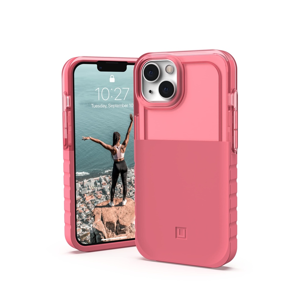 Urban Armor Gear [U By Uag Designed For Iphone 13 Case Red Clay Dip Slim Lightweight Stylish Trendy Translucent Shock Absorbing Antimicrobial Pc Tpu Modern Protective Phone Cover, [6.1 Inch Screen]
