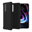 Itskins Hybrid // Ombre Protective Phone Case Compatible With Moto Edge (2021), Slim Hybrid Case, Anti-Yellowing, And Heavy Duty Shockproof Cover, Military Phone Case - Glacier