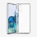 Itskins Hybrid Clear Protective Phone Case Compatible With Samsung Galaxy S20 Plus, Slim Hybrid Case, Anti-Yellowing, And Heavy Duty Shockproof Cover, Military Phone Case |Transparent