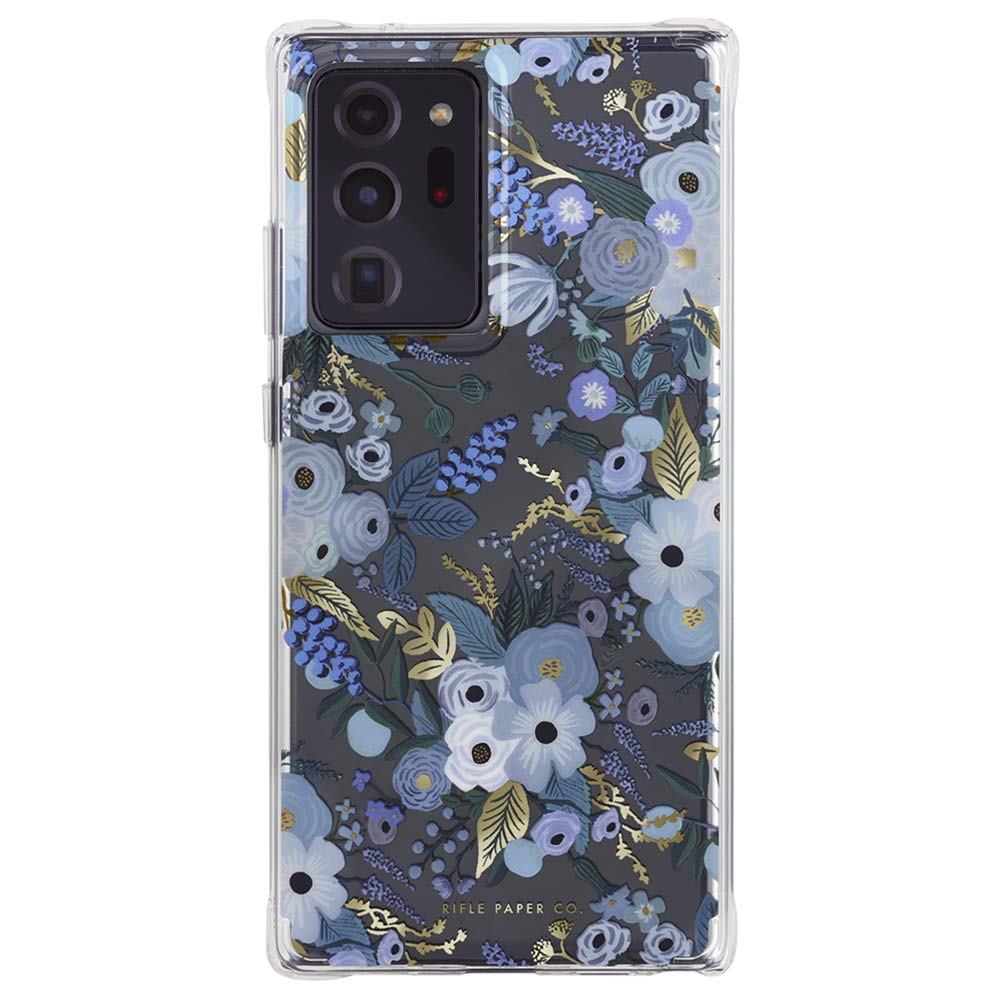 Rifle Paper Co. Case For Samsung Galaxy Note 20 Ultra 5g - Floral Design - 10ft Drop Protection - 6.9 Inch - Garden Party Blue