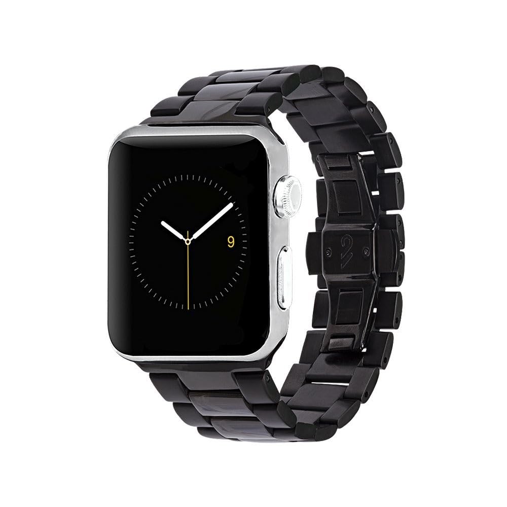 Case-Mate - Metal Linked Band - 42mm 44mm Stainless Steel Apple Watch Band - Apple Watch Series 1, 2, 3, 4, 5 - Black, Model:Cm034064
