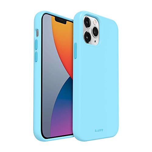 LAUT - HUEX PASTELS CASE COMPATIBLE WITH IPHONE 12 / IPHONE 12 PRO | SILKY SMOOTH| 13FT./4M IMPACT PROTECTION| PASTEL COLORS DESIGN • BABY BLUE