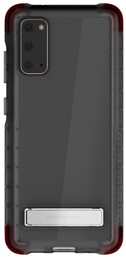Ghostek Covert Galaxy S20 Clear Case With Built-In Stand And Secure Hand Grip Bumper Super Thin Slim Fit Design And Wireless Charging Compatible Phone Cover For 2020 Galaxy S20 5g (6.2 Inch) - (Smoke)