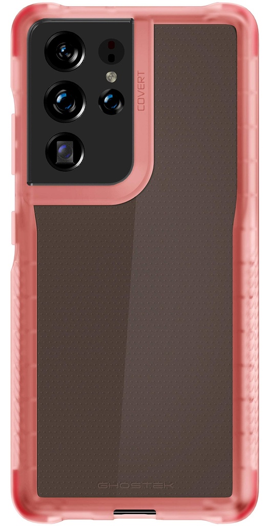 Ghostek Covert Pink Samsung Galaxy S21 Ultra Case For Women Clear Protective Phone Covers Durable Slim Fit Shockproof Silicone Design Protection Designed For 2021 S21ultra 5g (6.8 Inch) (Pink)