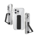 Clckr Case For Iphone 14 Pro Max With Phone Grip Ultra Thin Mobile Phone Case With Phone Stand 6.7 Inch Clear Black Shockproof Mobile Phone Holder With Raised Edges To Protect Screen/Camera