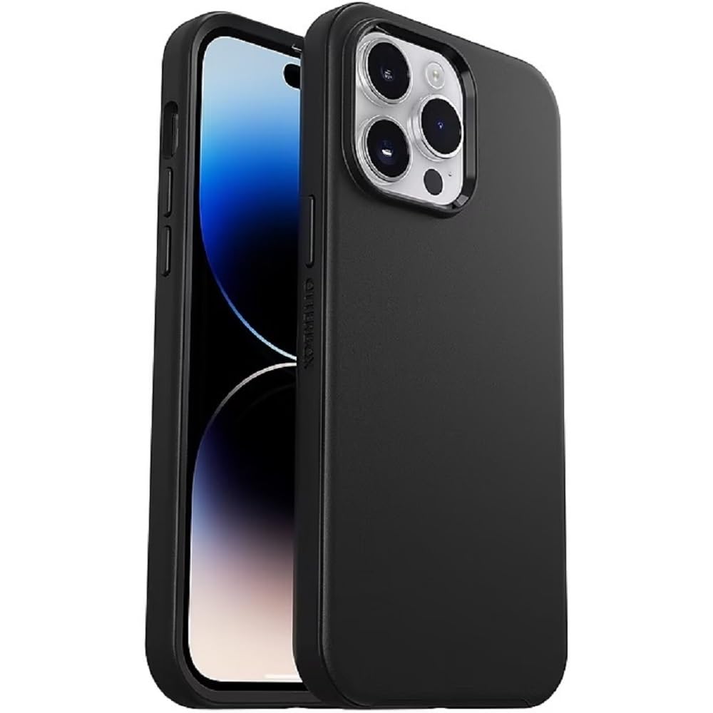 Otterbox Iphone 14 Pro Max (Only) Symmetry Series+ Case - Black, Ultra-Sleek, Snaps To Magsafe, Raised Edges Protect Camera & Screen