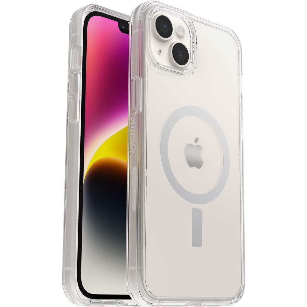 Otterbox Iphone 14 Plus Symmetry Series+ Case - Clear , Ultra-Sleek, Snaps To Magsafe, Raised Edges Protect Camera & Screen