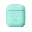 Laut - Huex Pastels For Airpods 2 And 1 Charging Case | Silky Rubber Finish | Ultra Lightweight | Front Led Visible (Spearmint)