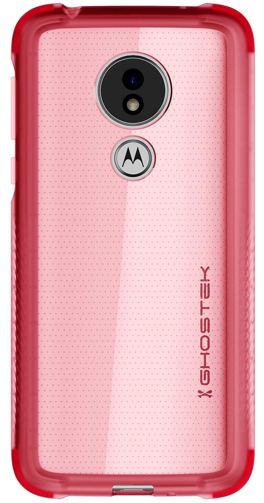 GHOSTEK COVERT CLEAR MOTO G7 POWER, MOTO G7 SUPRA CASE WITH SUPER SLIM THIN DESIGN AND SCRATCH RESISTANT BACK SECURE NON-SLIP GRIP PREVENTS DROPS 2019 MOTO G7 POWER / G7 SUPRA (6.2 INCH) - (PINK)