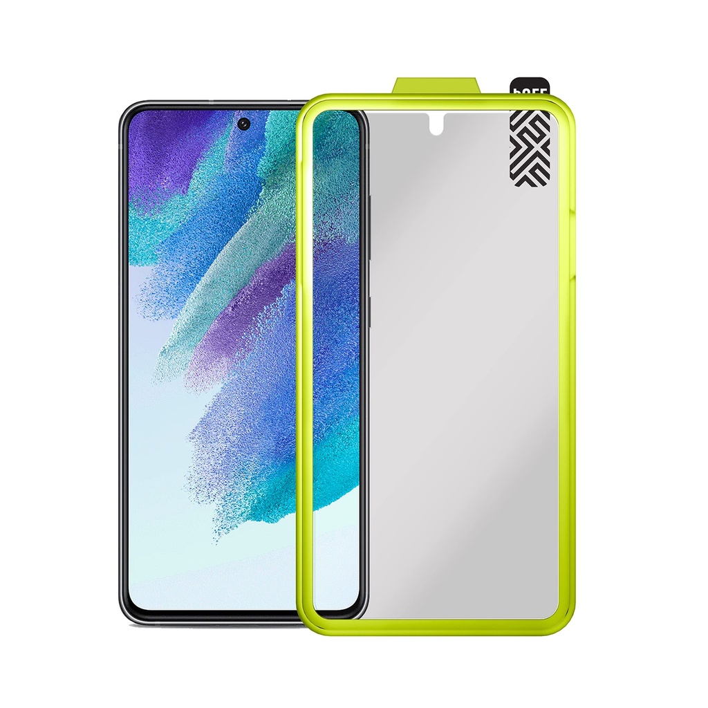 Fortress Tempered Glass Screen Protector For Samsung Galaxy S21 Fe With Installation Tool And $200 Device Coverage - Bubble-Free, Scratch Resistant, Impact Protection [Lifetime Replacements]