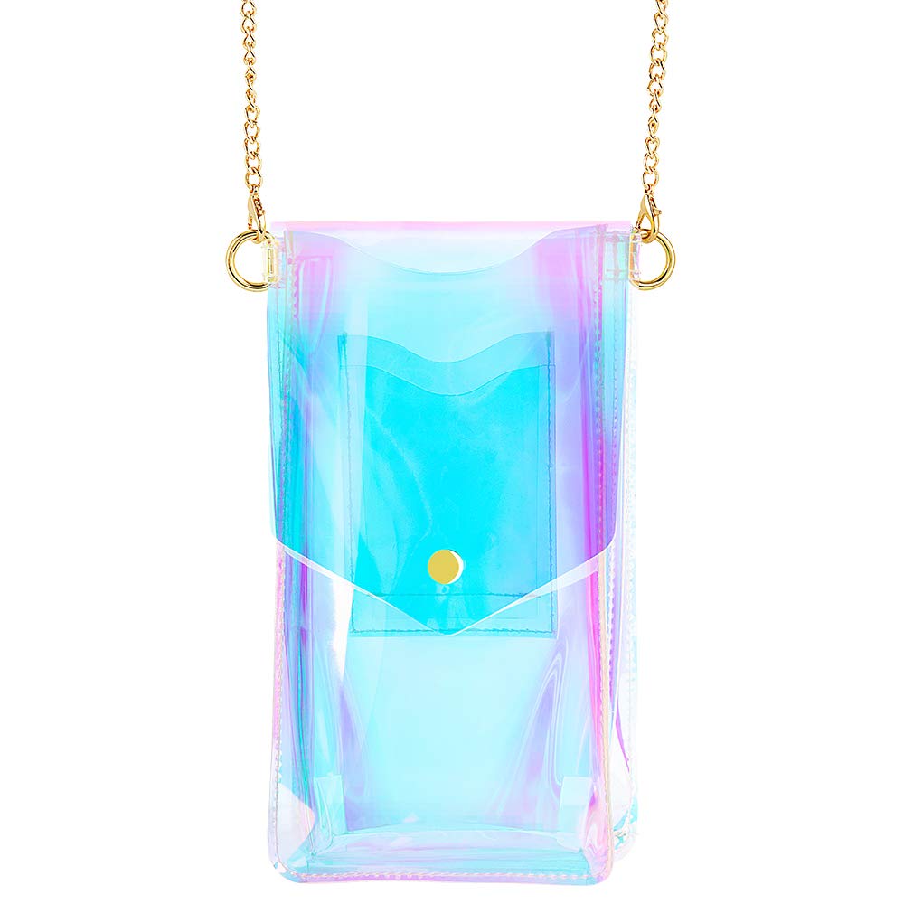 Lumee Crossbody Tech Bag - Touch Screen Friendly - Holographic