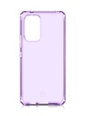 Itskins Spectrum // Clear Protective Phone Case Compatible With Samsung Galaxy A53 5g (Usa Ver), Slim Hybrid Case, Anti-Yellowing, And Heavy Duty Shockproof Cover, Military Phone Case - Light Purple